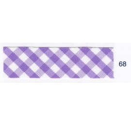 Biais vichy mauve68