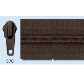 Fermeture au mètre chaine de 5 mm marron