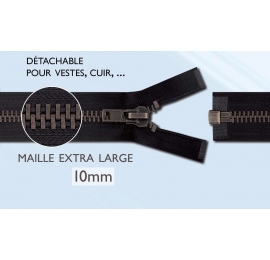 Fermeture séparable Maille extra large curseur de 10mm