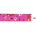 Galon fleurs 10 mm fuchsia 76