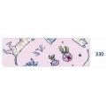 Biais motif chat rose 330