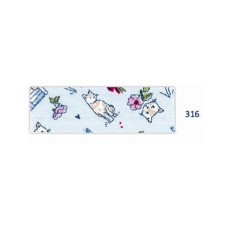 Biais motifs chat ciel 316