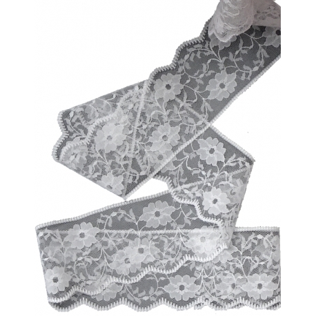 Dentelle nylon 55 mm écru