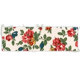 Biais aux jolies petites fleurs. 100% coton. Made in CEE.