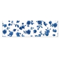Biais aux jolies petites fleurs bleus. 100% coton. Made in CEE.