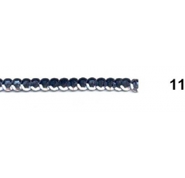 Ruban paillettes rondes gris 11