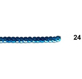 Ruban paillettes rondes turquoise 24