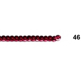 Ruban paillettes rondes rouge 46