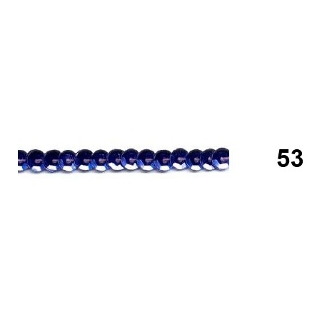 Ruban paillettes rondes bleu 53