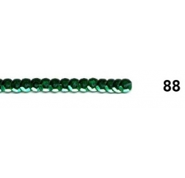 Ruban paillettes rondes vert 88