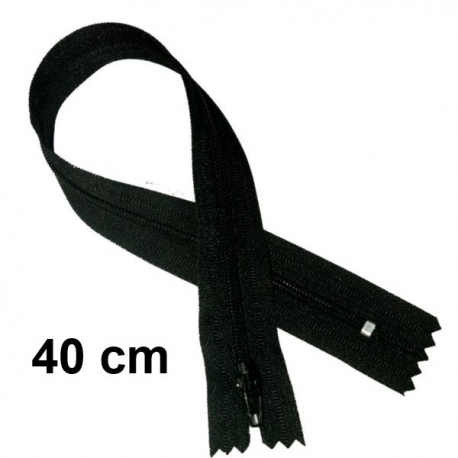 Fermeture robe 40cm : Noir