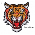 Ecusson tigre rugissant