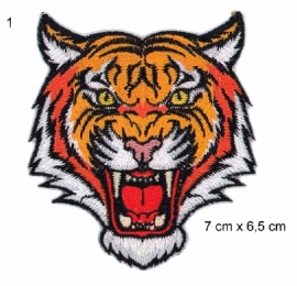 Ecusson tigre rugissant