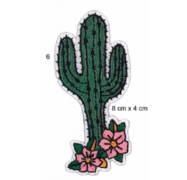 Ecusson cactus en fleur