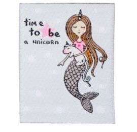 écussons dessin siréne time to be unicorn