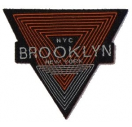 écussons triangle brun brooklyn