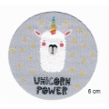 Écussons enfant rond unicorn power