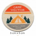 Écussons Nature sauvage Camp Vector