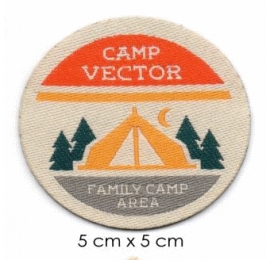 Écussons Nature sauvage Camp Vector