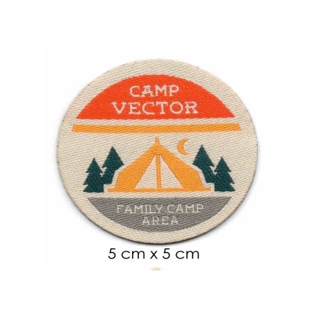 Écussons Nature sauvage Camp Vector