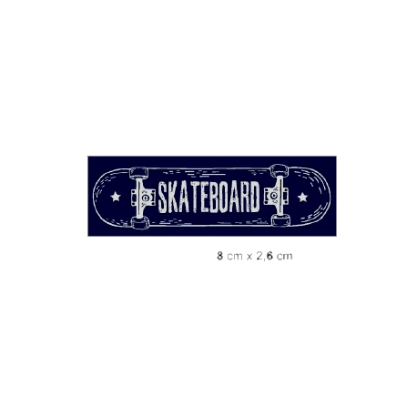 Écusson sérigraphié Skateboard