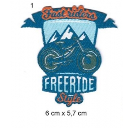Écusson Vélo Moutain Bike Freeride Fast Rider