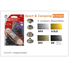 Boutons pressions sport et camping