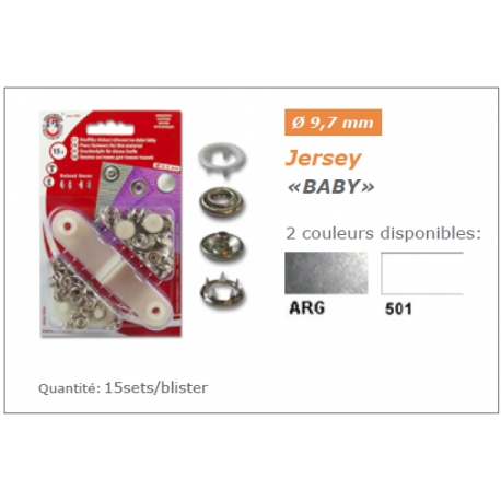 Boutons Pressions pour jersey