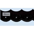 Broderie Anglaise 28 mm noir