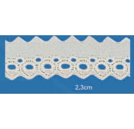 Broderie Anglaise 23 mm écru