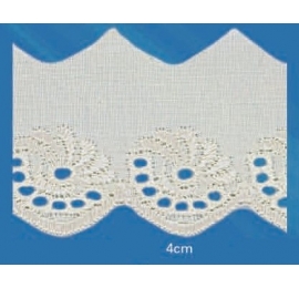 Broderie Anglaise 40 mm écru