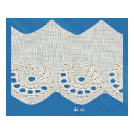 Broderie Anglaise 40 mm écru