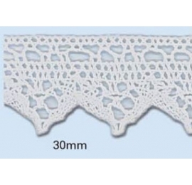 Dentelle coton 30 mm