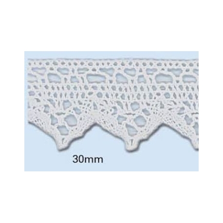 Dentelle coton 30 mm