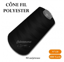 Cône 3000 yards polyester 580 Noir