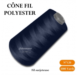 Cône 3000 yards polyester 58 Bleu marine