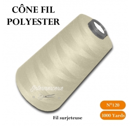 Cône 3000 yards polyester 841 écru