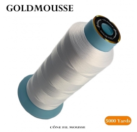 Cône fil mousse 5.000 Yds Blanc