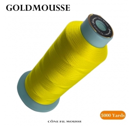 Cône fil mousse 5.000 Yds Jaune