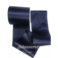 Ruban Large Satin Monoface Bleu marine