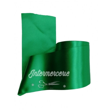 Ruban Large Satin Monoface Vert