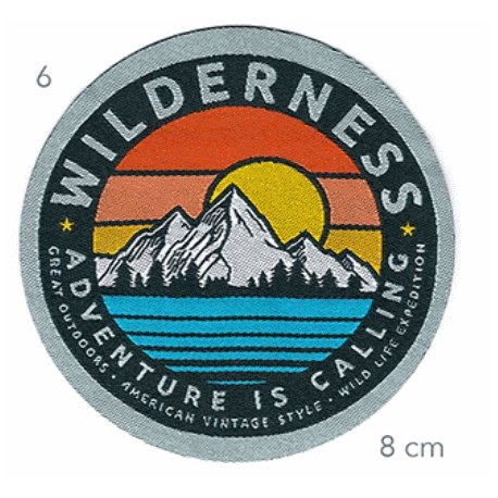 Écusson Montagne Rond Wilderness - Intermercerie