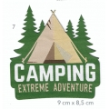 Écusson Montagne Camping extreme