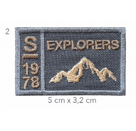 Écusson Montagne Camping explorers 5176