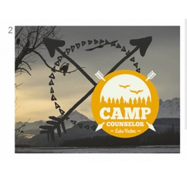 Écusson Camping nature