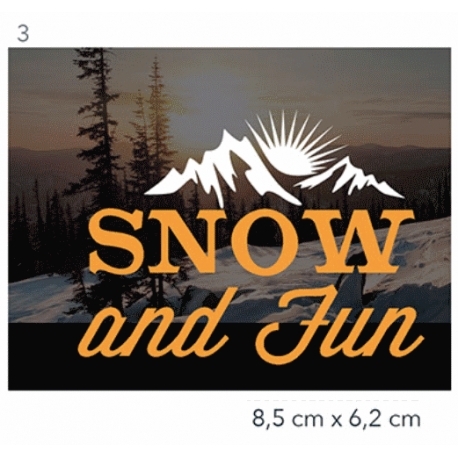 Écusson Camping snow