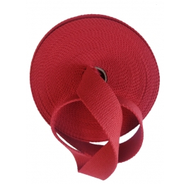 Sangle 30mm coton Rouge