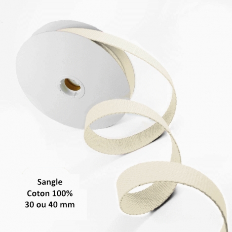 Sangle coton beige