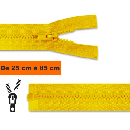 Fermeture séparable injecté Jaune