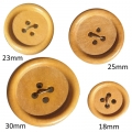 Bouton de Bois rond 4 trous